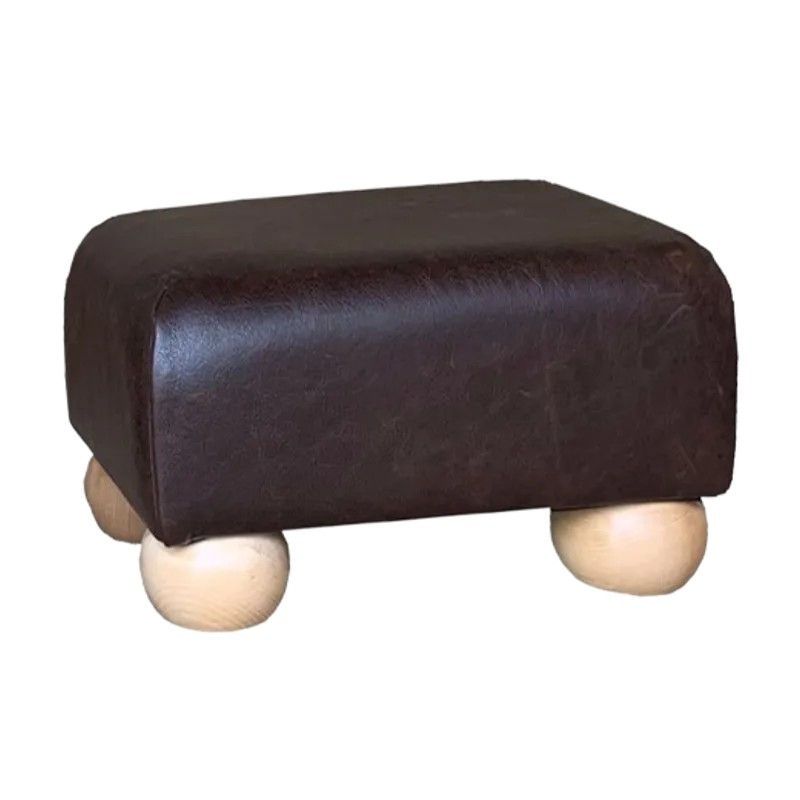 Italian Leather Small Footstools