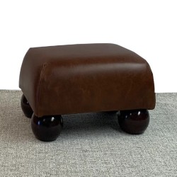 Italian Leather Small Footstools